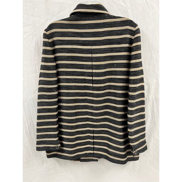Per Se Black and Gold Stripe Coat size 16 - Picture 2 of 4